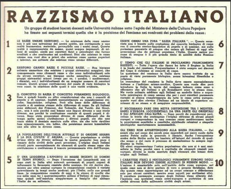 razzismo italiano